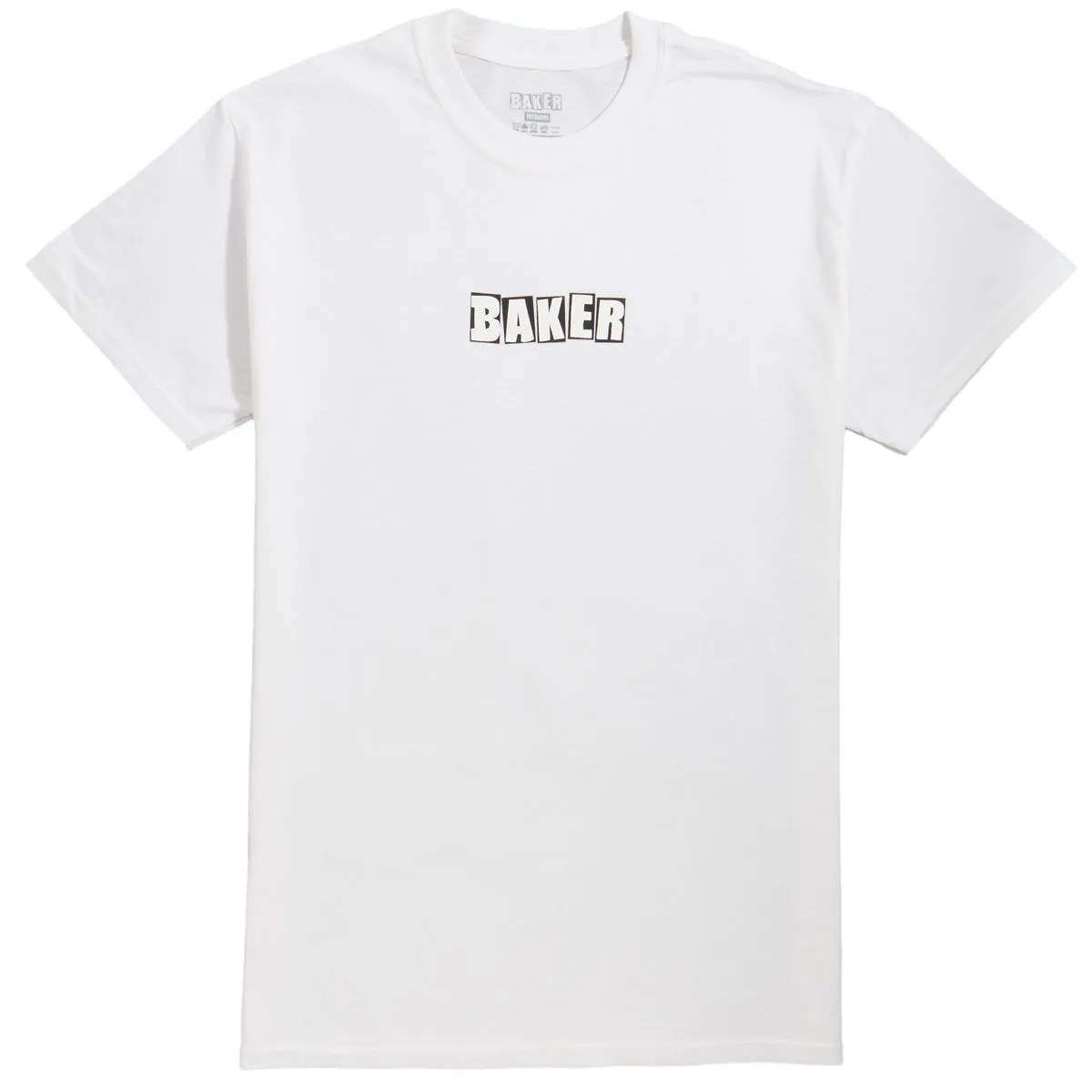 DVDs Baker Brand Logo T-Shirt - White Hair Accessories