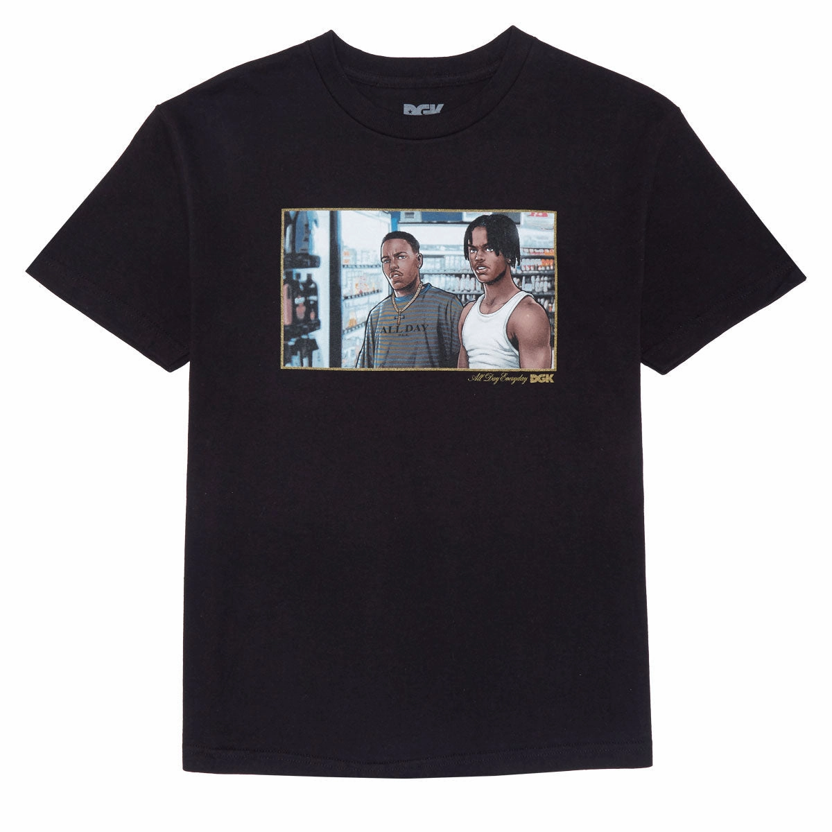 DVDs DGK Corner Store T-Shirt - Black Hair Styling