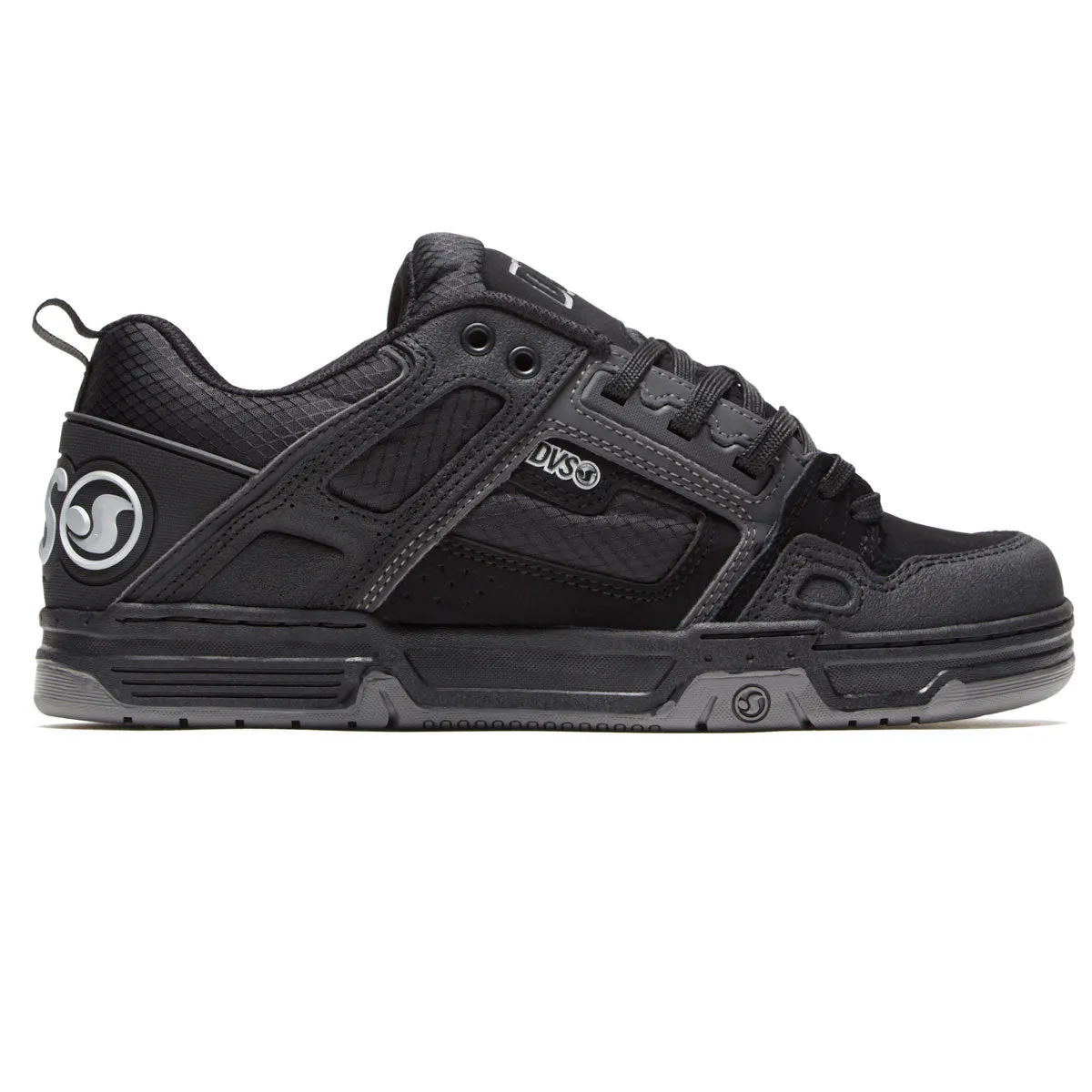 DVS Comanche Shoes - Black Reflective/Gum/Nubuck Flowers Card Games