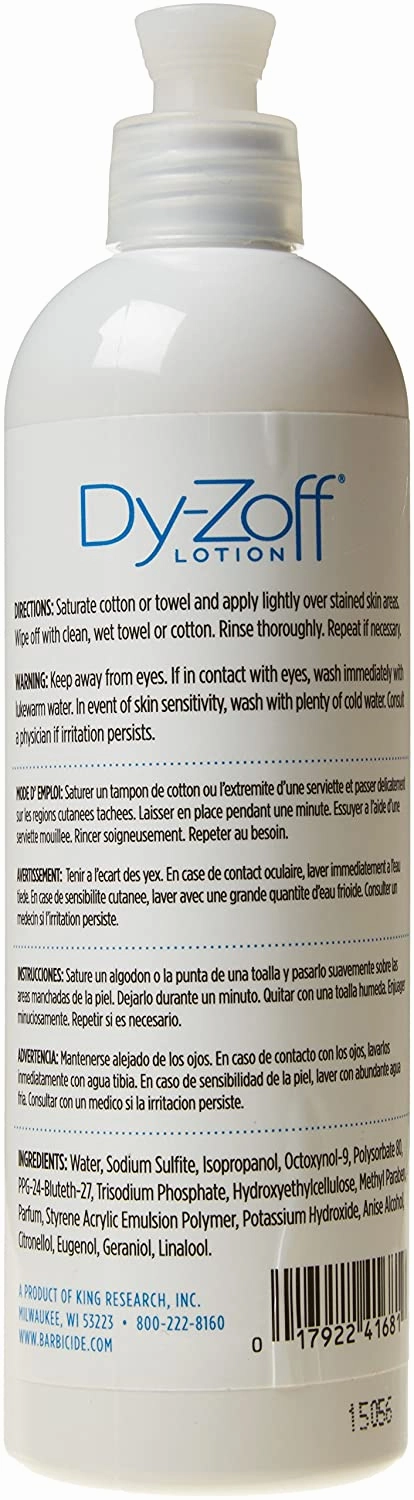 Dy-zoff Lotion Hair Color Remover 12 Oz