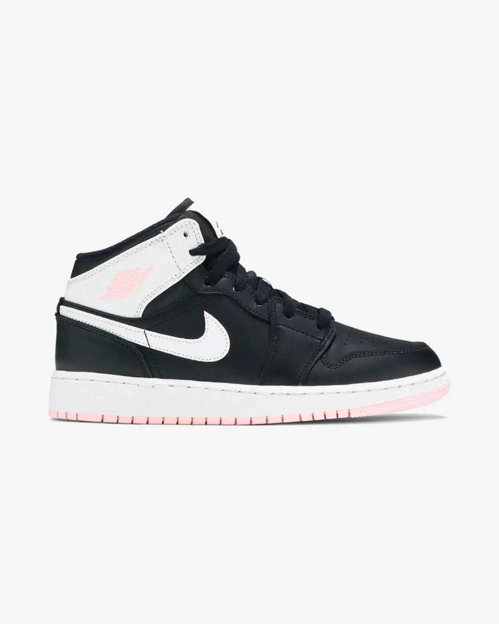 NIKE AIR JORDAN1 MID ARCTIC PUNCH PINK BLACK GS (NEW) Ultra-soft sole