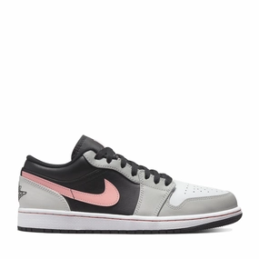 NIKE AIR JORDAN1 LOW BLACK GREY PINK Vibrant breathability Structured ease
