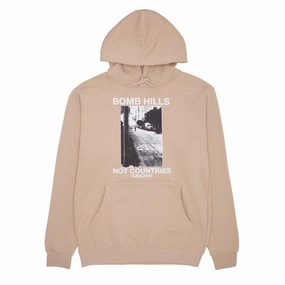 Ebooks GX1000 Bomb Hills Not Countries Hoodie - Sand/White Font Dresses
