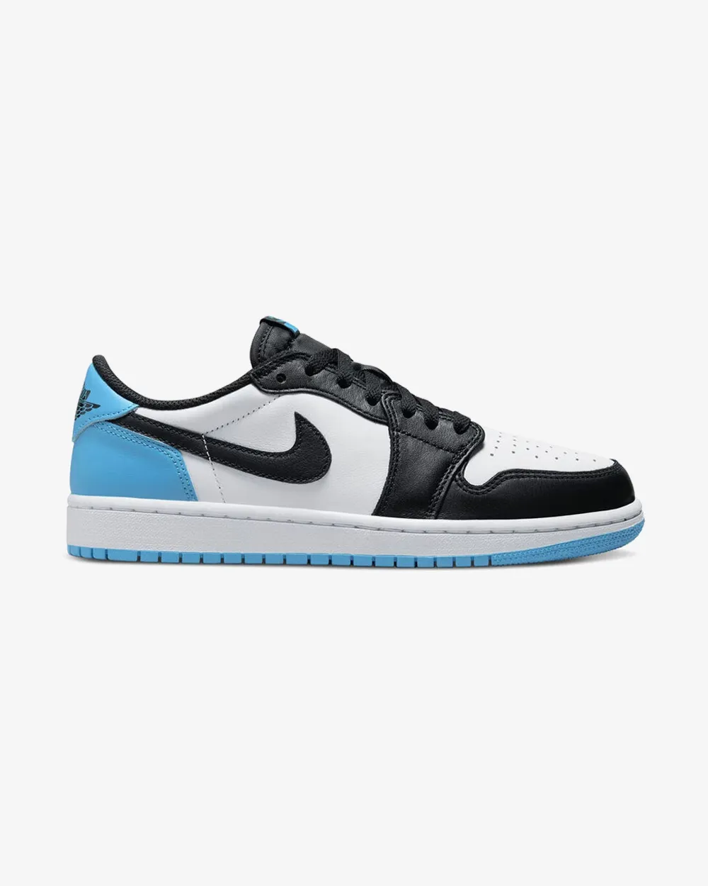 NIKE AIR JORDAN1 RETRO LOW OG BLACK DARK POWDER BLUE Lightweight Ease Padded Fit