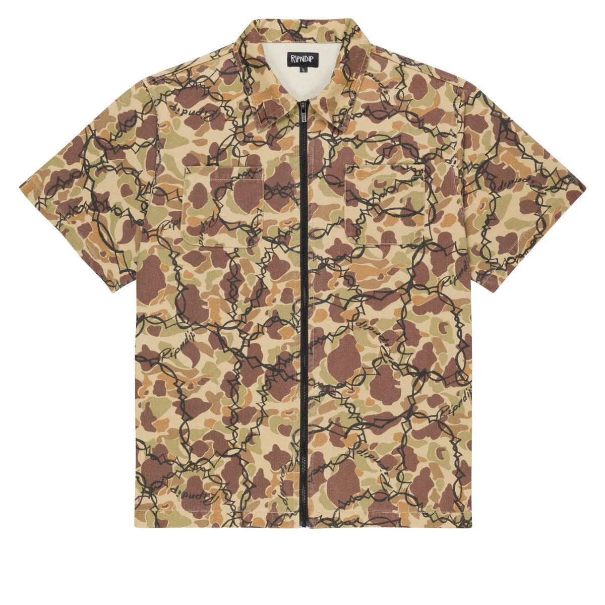 Electrical Supplies RIPNDIP Wired Zip Up Shirt - Tan Pet Toys