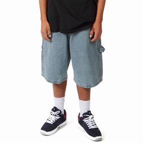 Electrical Supplies CCS Hammer Loop Jean Shorts - Bleach Wash Lawn Mowers