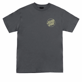 Embroidered Details Santa Cruz Opus Dot T-Shirt - Charcoal/Safety Smartwatches