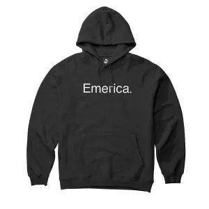Emerica Pure Logo Hoodie - Black Sports Cards Men's Grooming