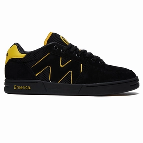 Emerica OG-1 Shoes - Black/Yellow Tape Affordable Prices