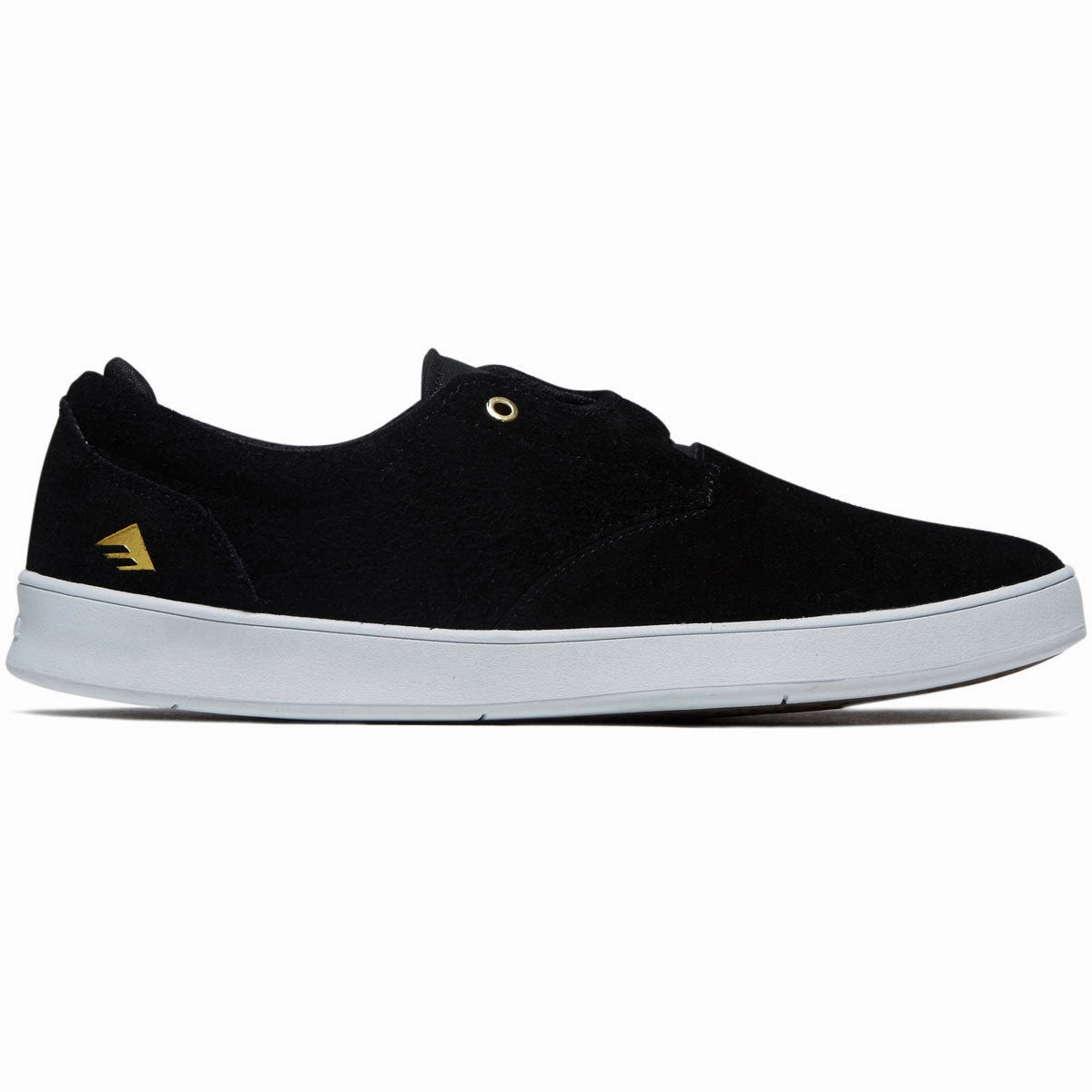 Emerica Romero Skater Shoes - Black/White/Gold Band Merch Personalized