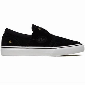 Emerica Servold Shoes - Black/White/Gold Packaging Materials Collectibles