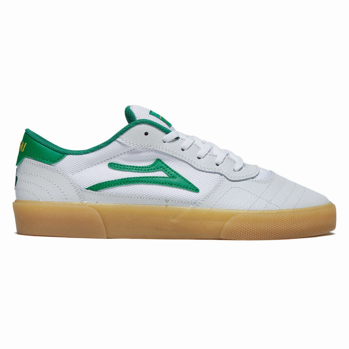 Entertainment Lakai Cambridge Shoes - White/Green Leather Coins