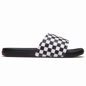 Entertainment Vans La Costa Slide-on Sandals - Checkerboard True White/Black Skin Care