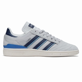 Envelopes Adidas Busenitz Shoes - Grey/Dark Blue/Core White Recycled Fabrics