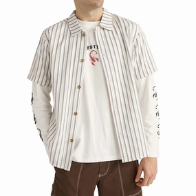 Envelopes Rhythm Seersucker Stripe Shirt - White Tissue Paper