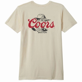 Ethical Fashion Brixton x Coors Wayne T-Shirt - Natural DVDs