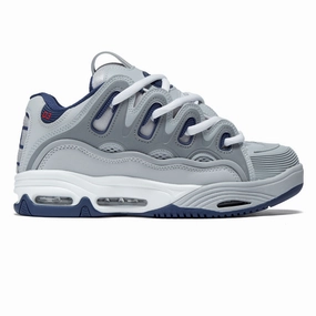 Ethical Fashion Osiris D3 2001 Shoes - Grey/Navy/White Stamps