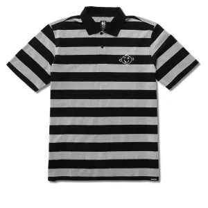 Etnies KO Polo Shirt - Black/Charcoal Sports Cards Books