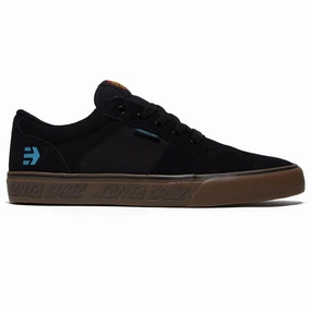Etnies x Santa Cruz Barge LS Shoes - Black/Gum Fan Gear Online Shopping