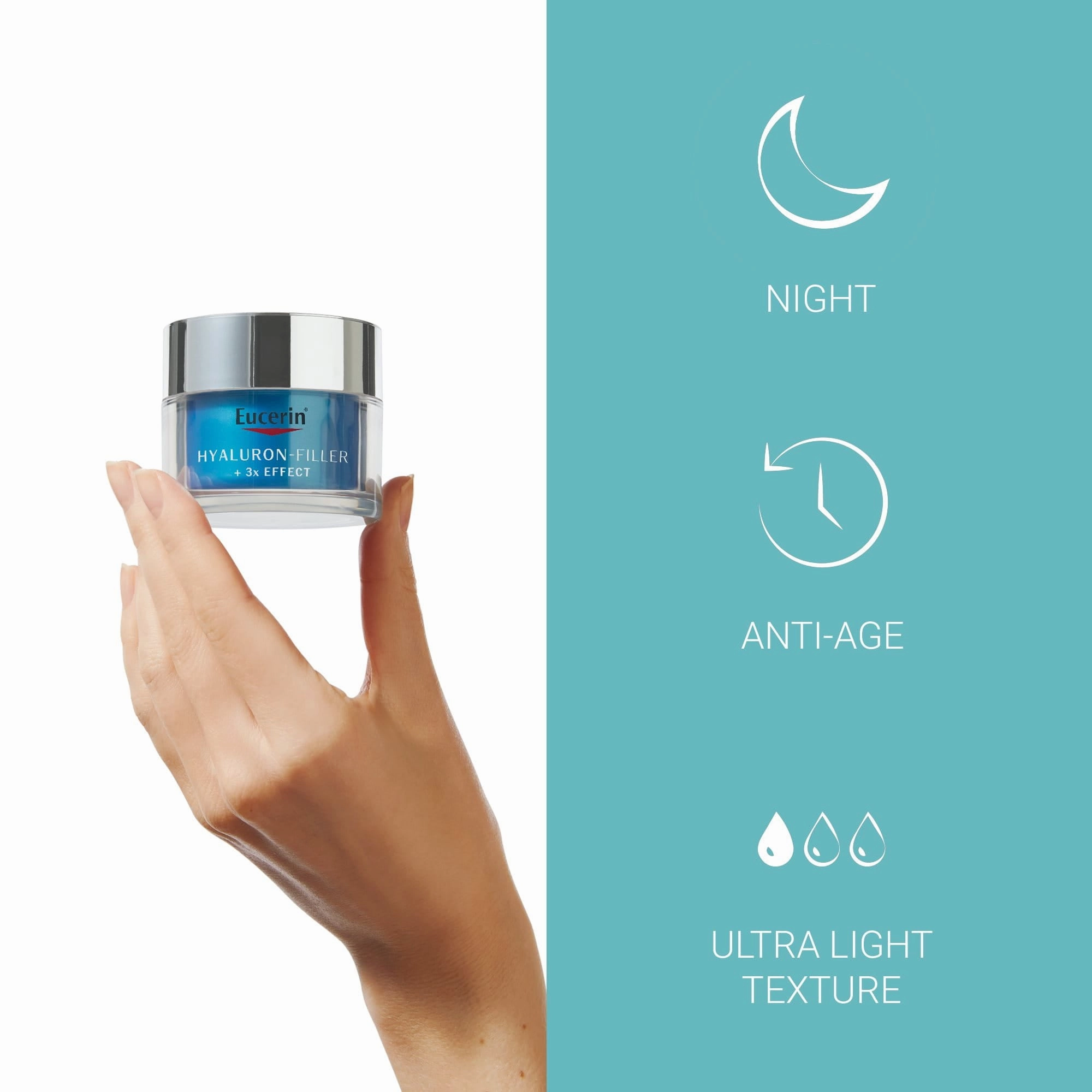 Eucerin Hyaluron-Filler   3x Effect Moisture Booster Night 50ml