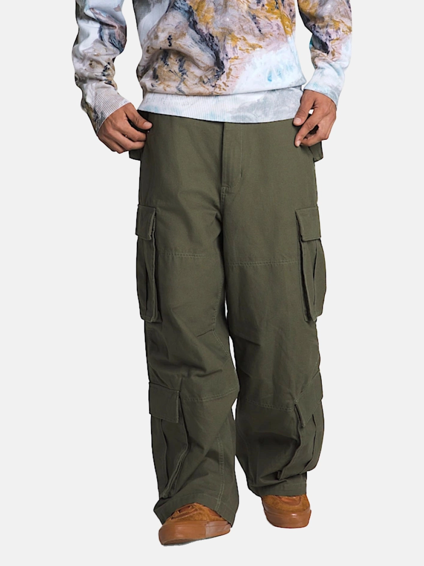 Everyday Slip-On LX Baggy Cargo Pant "Grape Leaf"