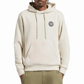 Everyday Wear Brixton Gateway Patch Hoodie - Beige Fitness Gear
