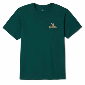 Everyday Wear Brixton Inwood T-Shirt - Deep Emerald Cards