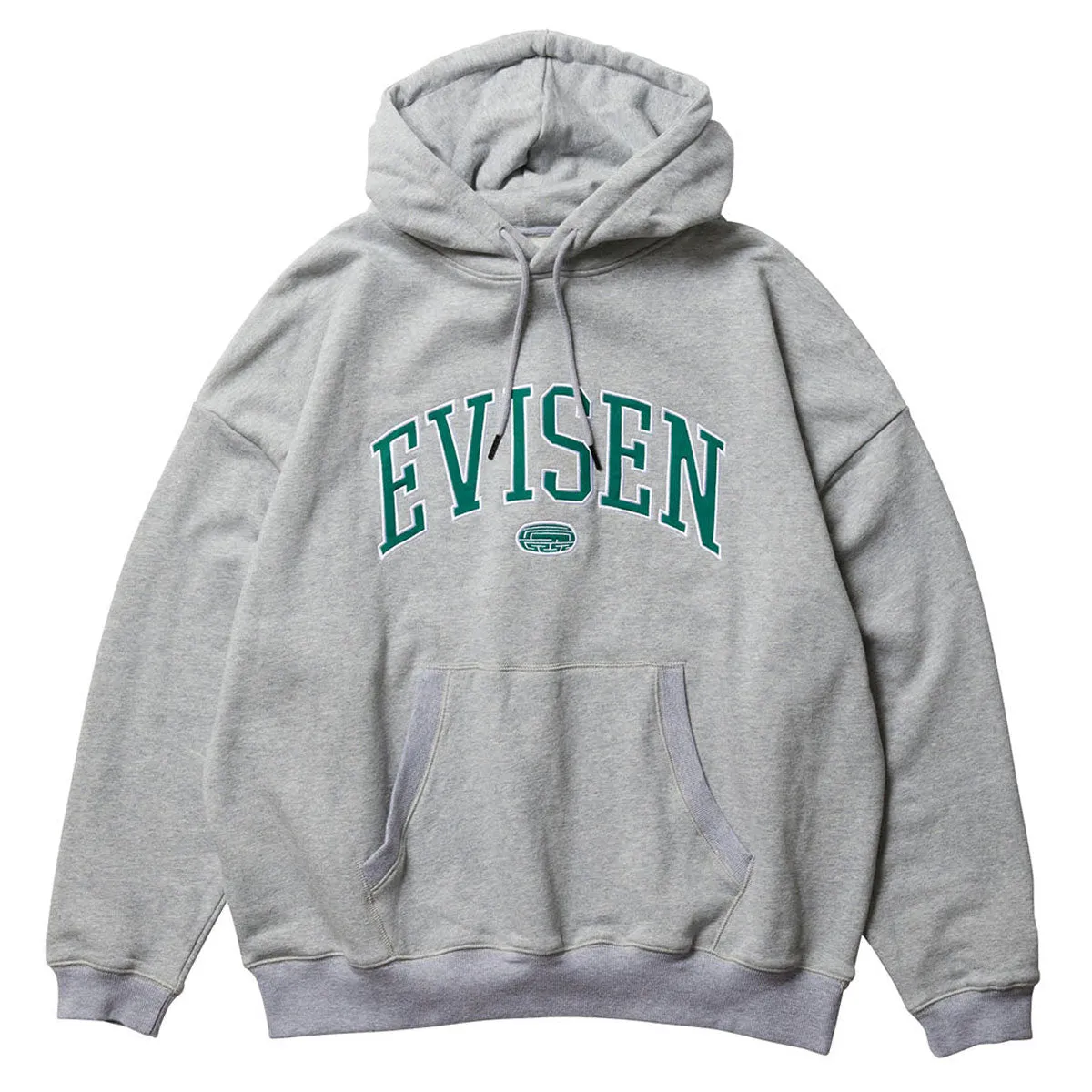 Evisen College Logo Hoodie - Heather Grey Boxes Exercise Equipment