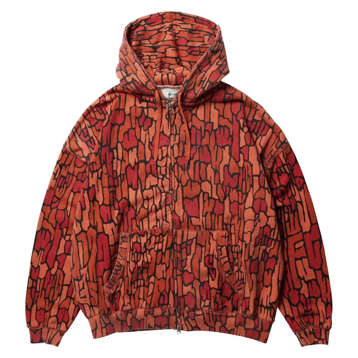 Evisen Dokuro Camo Zip Up Hoodie - Orange Running Shoes Budget-Friendly