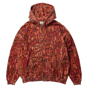 Evisen Dokuro Camo Zip Up Hoodie - Orange Running Shoes Budget-Friendly