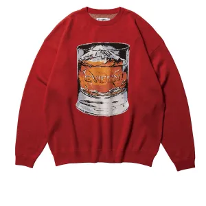 Evisen Mountain High Jacquard Crewneck Sweatshirt - Brick Toys Phone Cases
