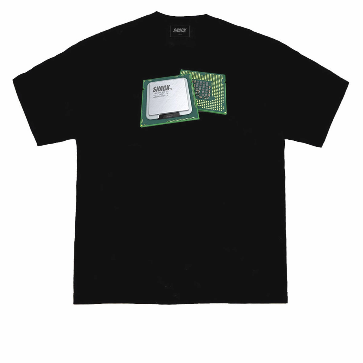Exclusive Collection Snack Microchip T-Shirt - Black Pots