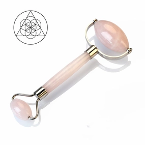 Facial Roller, Rose Quartz
