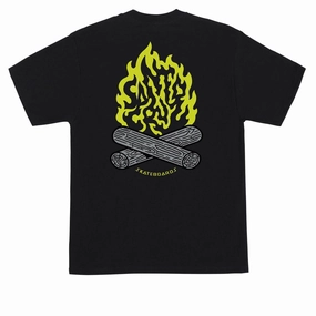 Fair Trade Santa Cruz Campfire T-Shirt - Black Bottoms