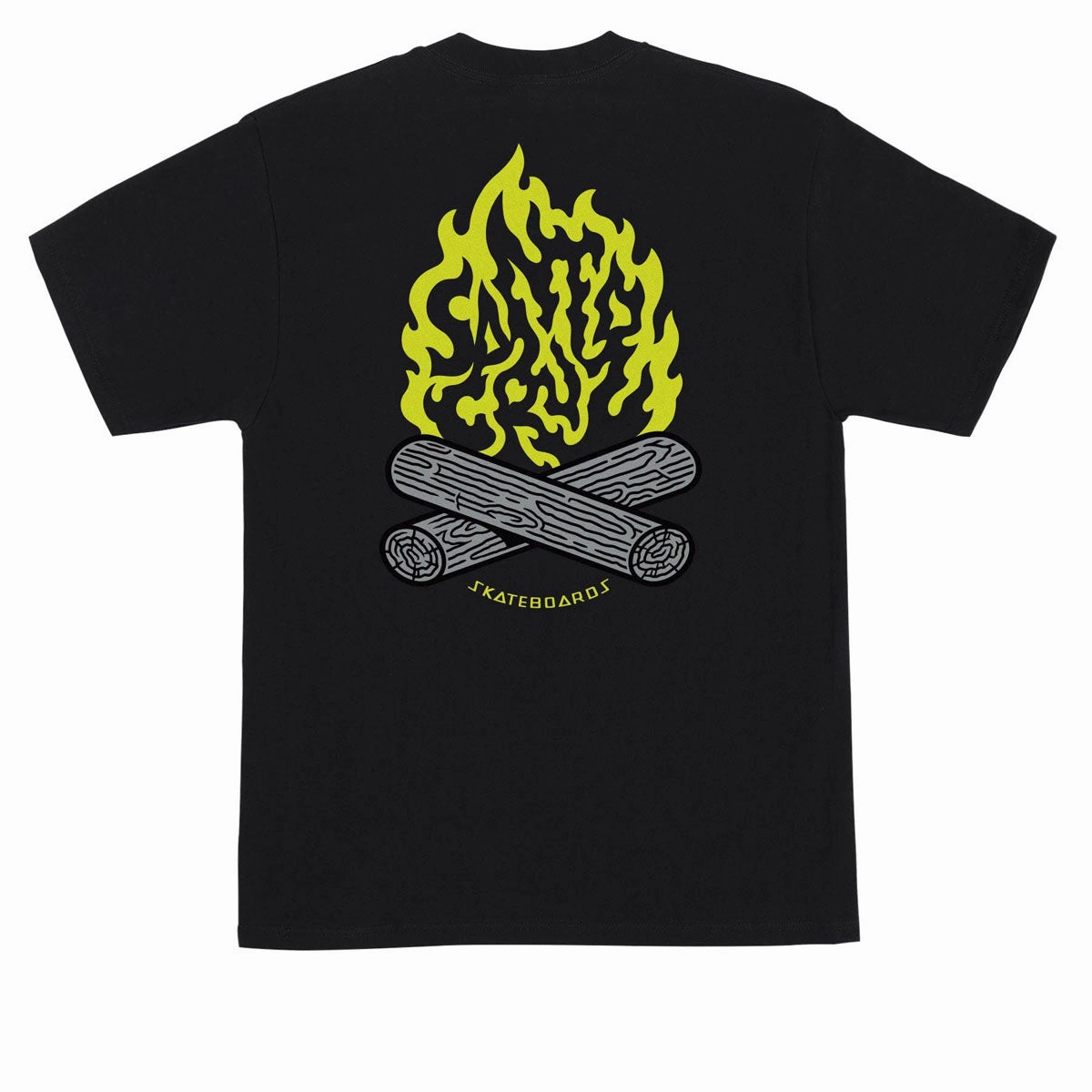 Fair Trade Santa Cruz Campfire T-Shirt - Black Bottoms