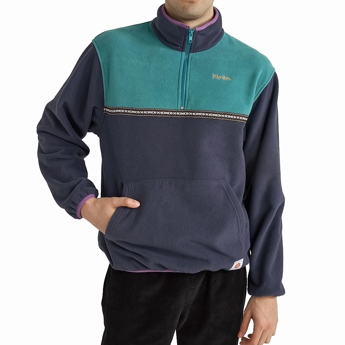 Fan Gear Rhythm Alder Half Zip Pull Over Sweatshirt - Teal Banners