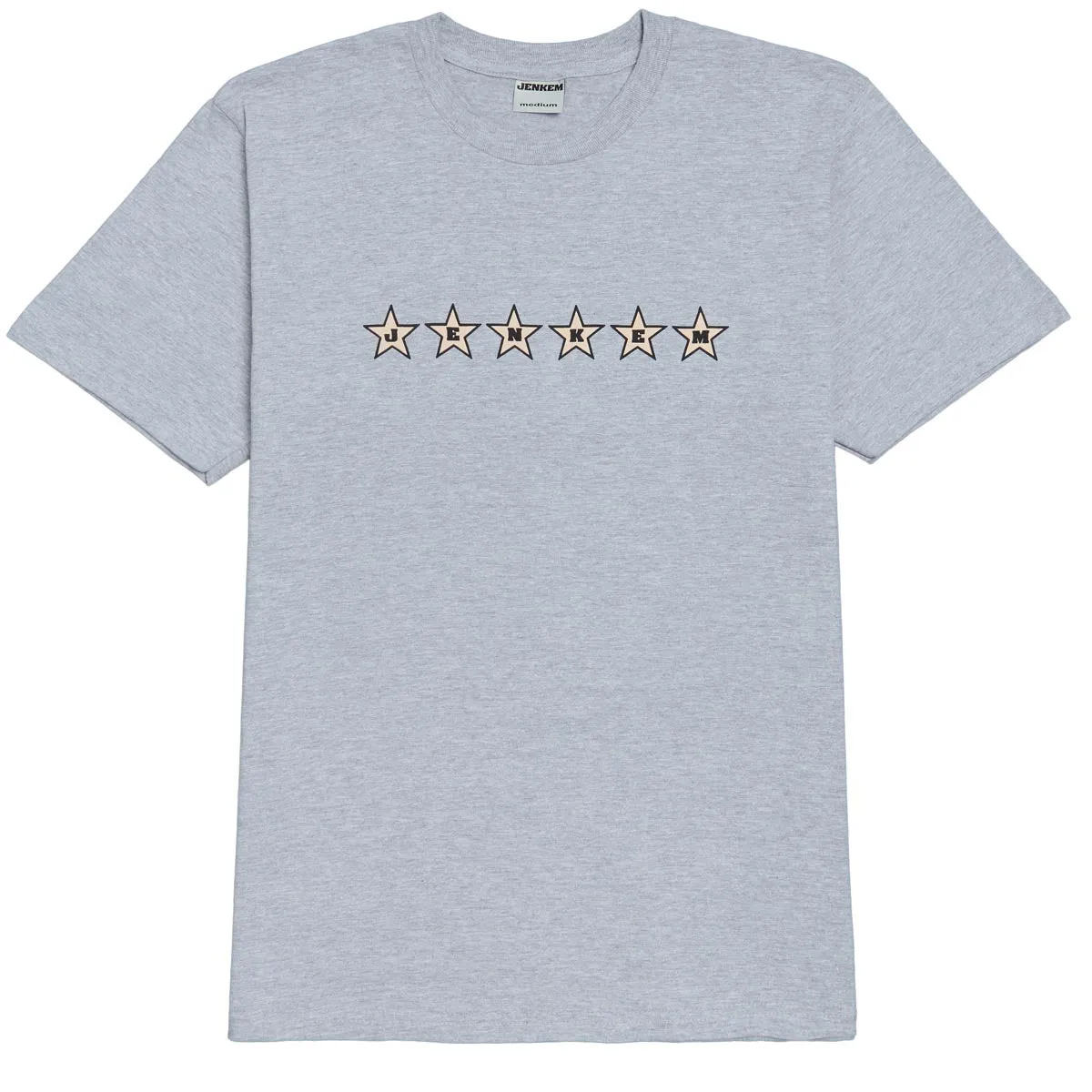 Fashion Collection Jenkem 6 Star T-Shirt - Heather Grey Invitations