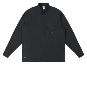 Fashion Guide Rivvia Off Track Long Sleeve Shirt - Washed Black Pants