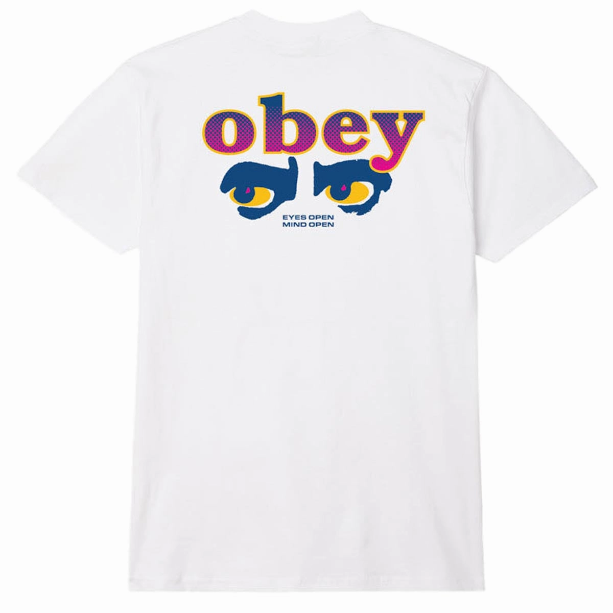 Fashion Basics Obey Eyes Open T-Shirt - White Statues