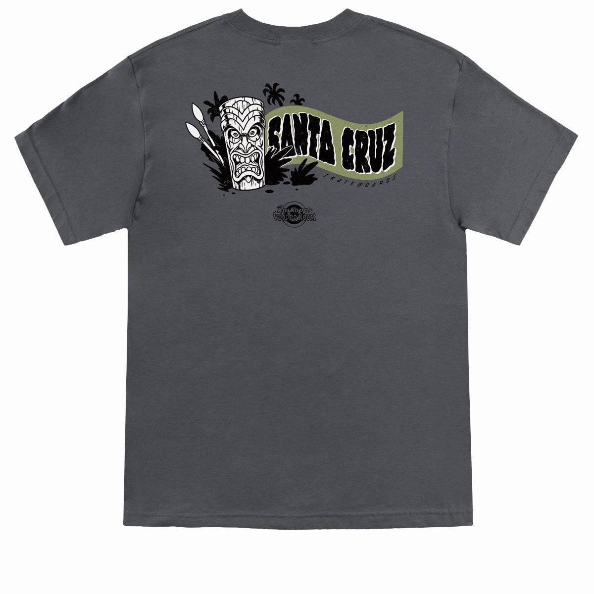 Fashion Basics Santa Cruz Roskopp Voodoo Room Charcoal T-Shirt - Charcoal Skirts