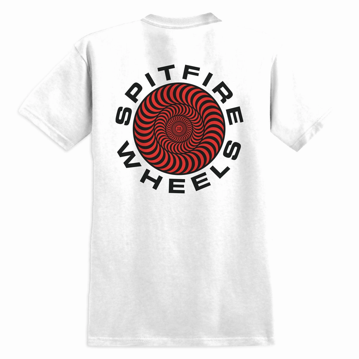 Fashion Blog Spitfire Classic '87 Swirl Fill T-Shirt - White/Black/Red Prints Coins
