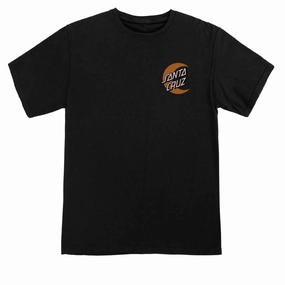 Fashion Guide Santa Cruz Womens Moon Dot Relaxed T-Shirt - Black Statues