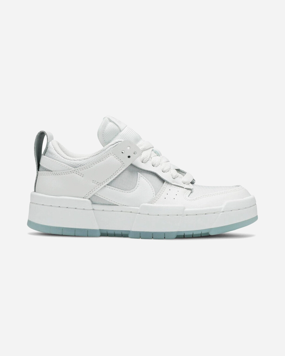 NIKE DUNK LOW DISRUPT WMNS PHOTON WHITE (NEW) Layered Design Bold Statement
