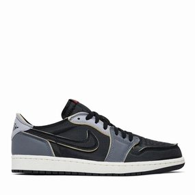 Lightweight Construction Comfort-Oriented NIKE AIR JORDAN1 RETRO LOW OG EX BLACK SMOKE GREY (NEW)