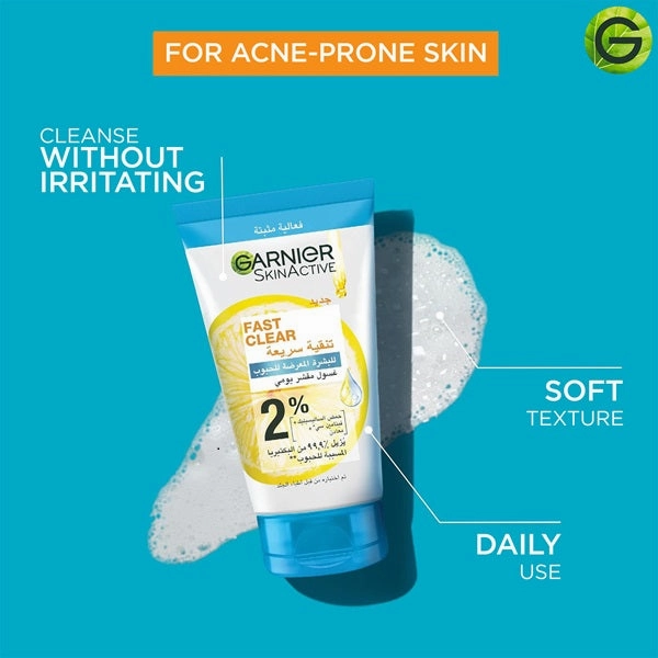 Fast Clear [2%] Salicylic Acid & Vitamin C - 3-in-1 Anti-Acne Exfoliating Wash (150ml)