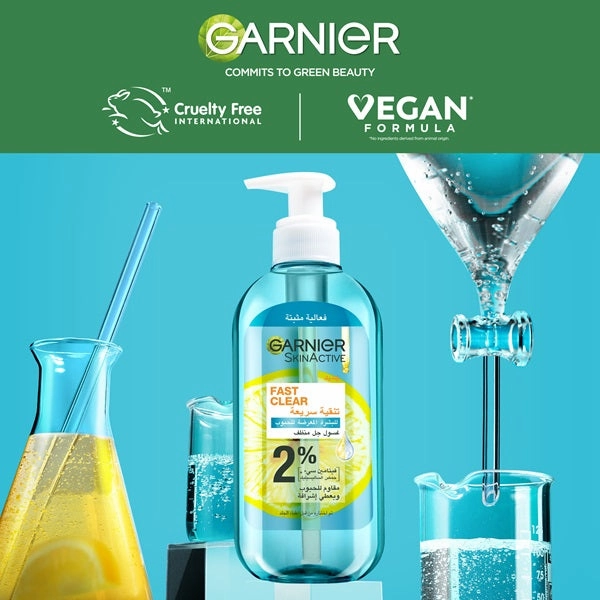 Fast Clear [2%] Salicylic Acid & Vitamin C - Anti-Acne Gel Wash (200ml)
