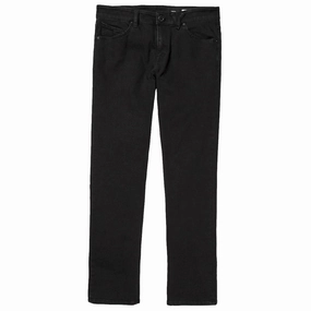 Fertilizers Volcom Vorta Denim Jeans - Black Out Spandex Stretch