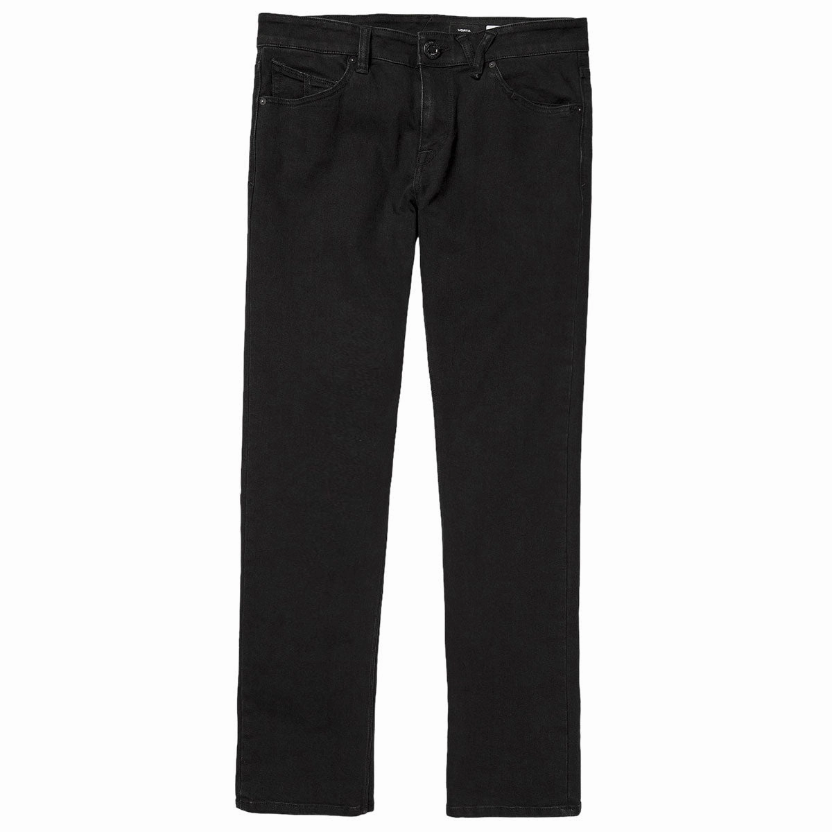 Fertilizers Volcom Vorta Denim Jeans - Black Out Spandex Stretch