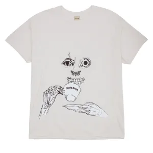 Festivals Fucking Awesome Teethface T-Shirt - Cream Workbooks