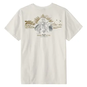 First Aid Kits Dark Seas Reinforced T-Shirt - Antique White Plants